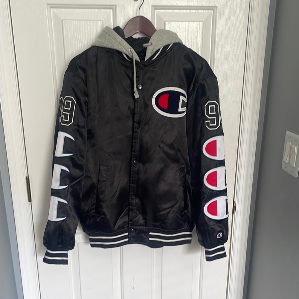 Champion/ Supreme Black Jacket